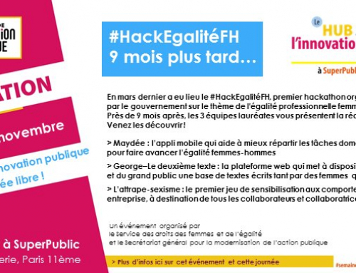 #HackEgalité, 9 mois après