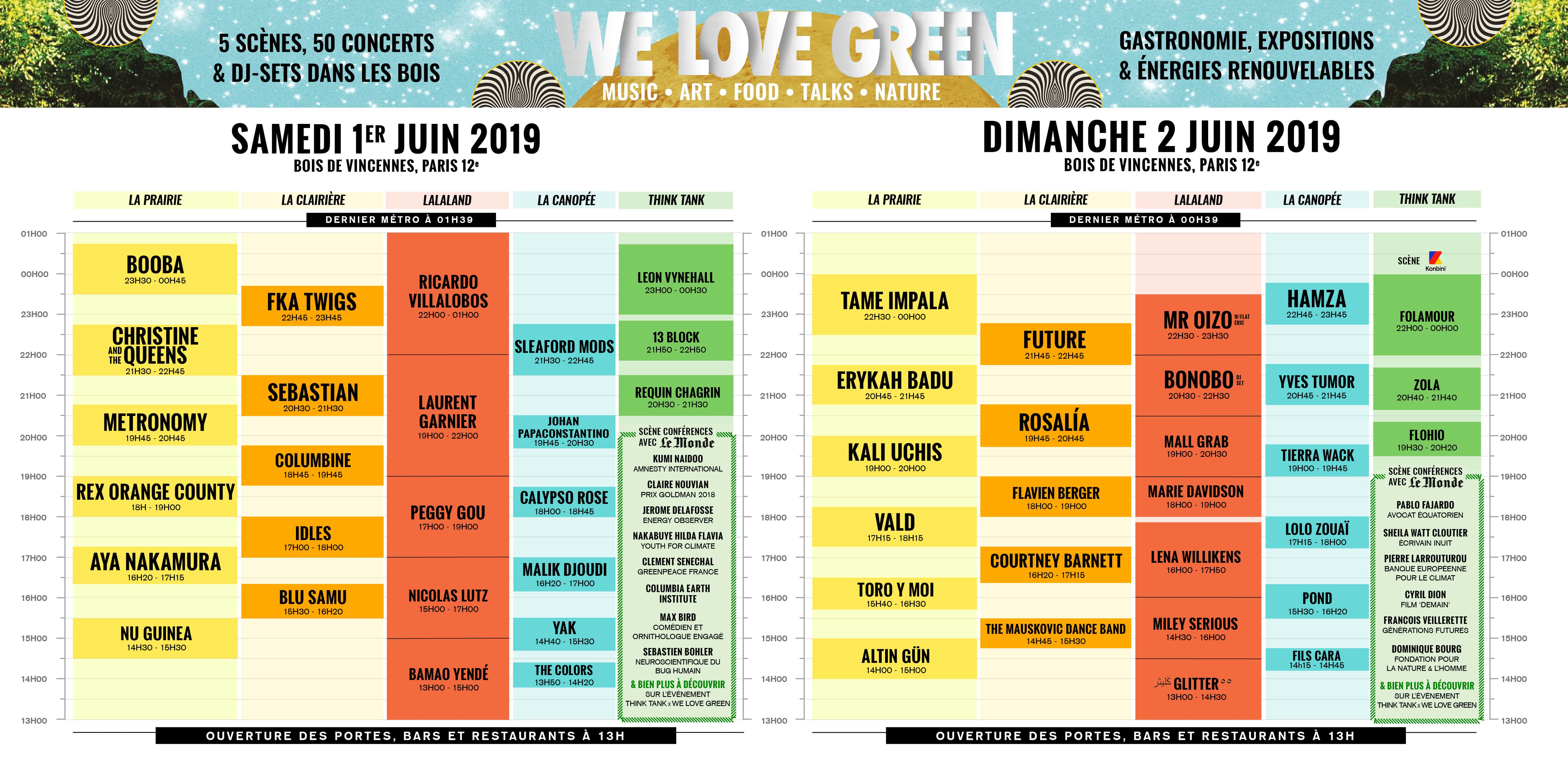 Programme Festival We love green 2019